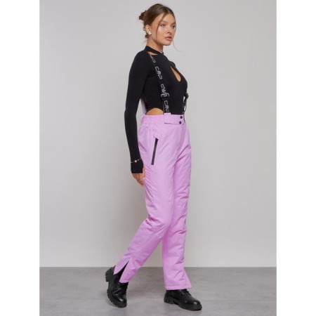 Semi -combinezone ski insulated female winter, size 48, pink color-2