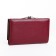 Women's wallet on the button, burgundy color