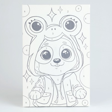 Picture on numbers for children "Baby-Panda", 20 x 30 cm-2