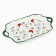 New Year! Ceramic dish "New Year's deer", 23x13x2.5 cm, white color