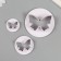 Cathers for polymer clay "Butterfly" set 3 pcs d = 3.6 cm 5 cm 7.9 cm