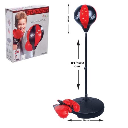 Nokdown boxing set, floor pear, gloves, 81-120 cm