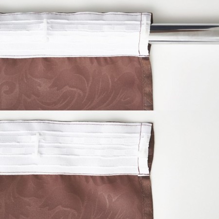 Curtain curtain Witerra Vaudeville 190x275cm, Chocolate, Blackout, PE100%-5