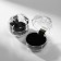 Case plastic under the ring "Ball", 4 × 4 × 4.5, black insert