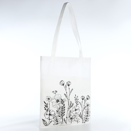Bag Schoper for coloring "Flowers", 35x40 cm, spanbond-3