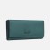 Women's wallet on magnets, green color