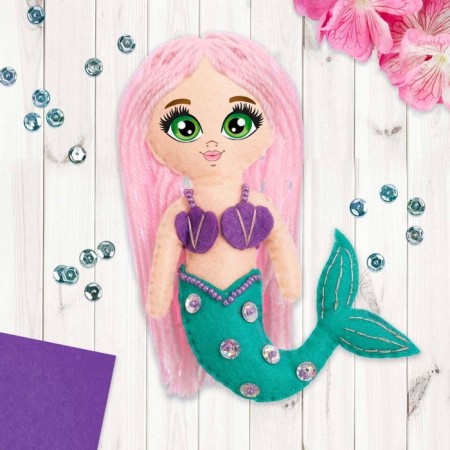 Set for creating a felt doll "Mermaid"-4