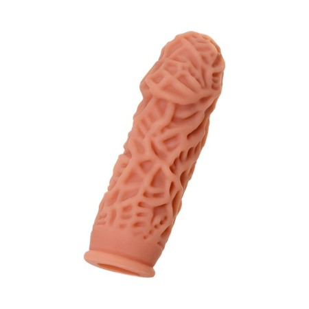 Kokos nozzle with additional stimulation, realistic, TPE, bodily, 12.7 cm-4