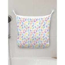Organizer in a bath on suction “Geometric numbers”, for storing toys and trifles, size 33x39 cm