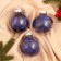 Set of balls plastic D-8 cm, 3 pcs "Festive mood of the strip" purple