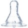 A bottle for feeding, a classic throat, 250 ml., From 3 months, fitted, with handles, white color