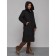 Coat insulated winter female, size 42, black color