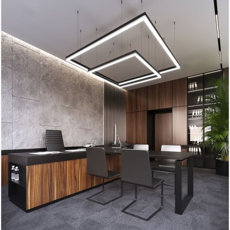 Line LED LED Feron AL4020, IP20, 18 W, 590x70x55 mm, black color is black-1