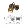 Lamp wall-flowing spot Rivoli Lamia 1he27, 40 watt rotary with a switch