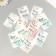 Cardboard Biro "Wishes. Posters" set 10 pcs (5 types) 4x6 cm
