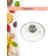 Glass cover Panairo Chrome, with a lid, d = 22 cm