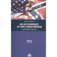 An OCCURENCE AT OWL CREEK BRIDGE/CASE on the bridge over the owl stream. Reading book in English