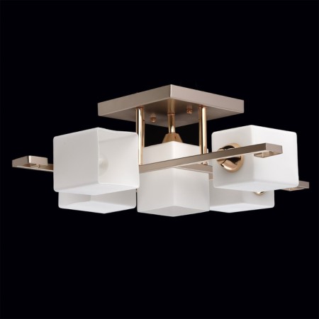 Tetro ceiling chandelier, 5x60W E14, metal 65x65x20 cm-6