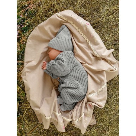 Cap with lapel Children's Amarobaby Pure Love Tot, size 46-48 cm, color gray color-3
