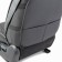 Frame caps for the front seats Car Performance, 2 pcs, eco-leather, black and gray
