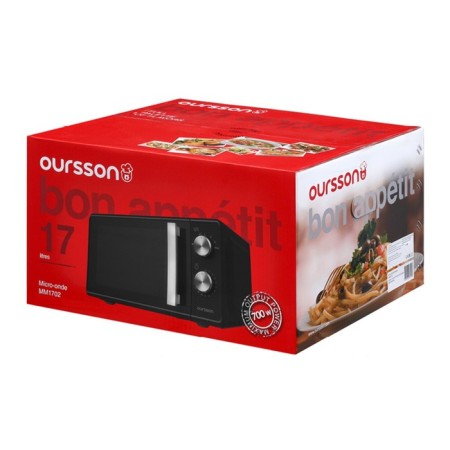 Microwave oven Oursson MM1702/BL, 700 W, 17 l, black-4