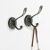 Furniture hook Cappio Grace, two -rod, graphite