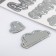 Cardboard stickers with foil "our baby"