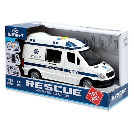 Police minibus, 1:16, light, sound, inertia-7