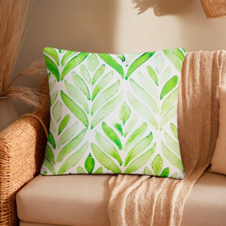 Pillowcase decorative Etel Water "Flowers" 40 x 40 cm, velor