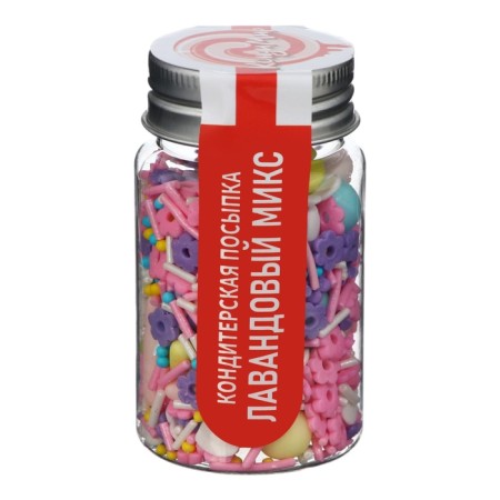 Confectionery Sprinking "Lavender Mix", 50 g-1