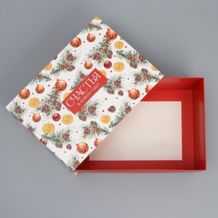 Box the team "Happiness", 25 x 18 x 10 cm, new year-3