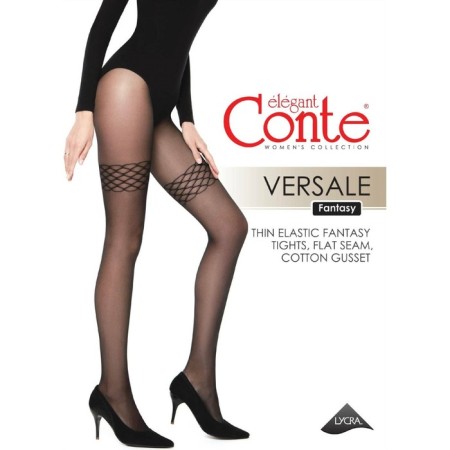 Women's tights Fantasy Versale, size 3, color Nero-4