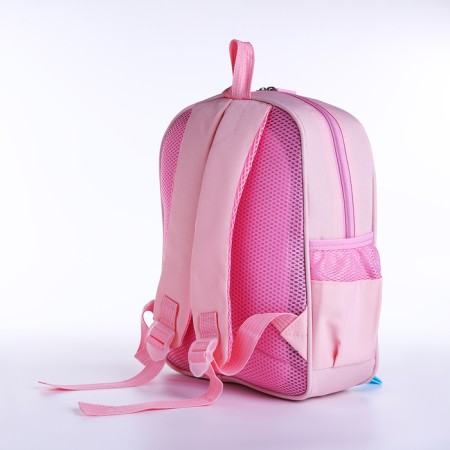 Baby backpack on lightning, 3 outer pockets, pink color-5