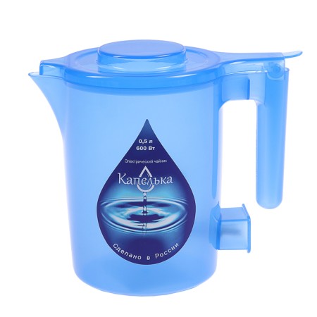 Electric kettle "Drop", plastic, 0.5 l, 600 watts, blue-4