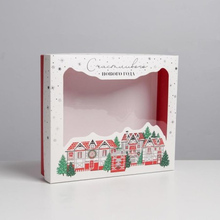 Gift box "Crystal", 23.5 x 20.5 x 5.5 cm, New Year-1