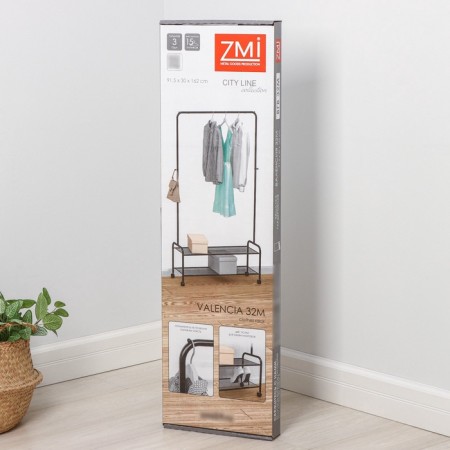 Valencia 32m clothing stand, 91.5 × 30 × 162 cm, white color-11