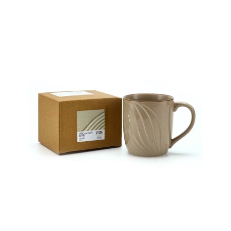 Ceramic Dolce Ceramo mug. "Sandy shore", 300 ml-3