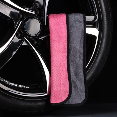 A car for washing cars, Cartage, microfiber, 400 g/m², 40 × 60 cm, pink-gray