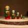 Nesting doll "handkerchief", 5 doll, 10-13 cm, manual painting