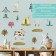 Interior color sticker "House in the village" 50x70 cm