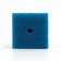 Rectangular sponge for filter No. 10, coarse, 10 x 10 x 14 cm, blue