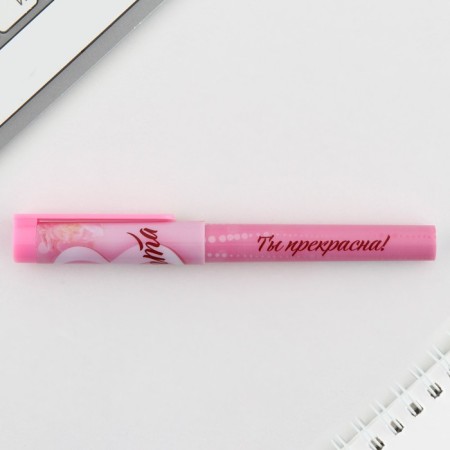 Handle Blue Blue Paste 0.7 mm with cap "March 8" Plastic-3