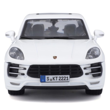 BBURAGO Porsche Macan, Die-Cast, 1:24, opening doors, white color-9