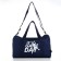 Sports bag with lightning, long belt, blue color