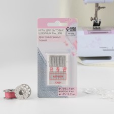 Needles for household sewing machines, for knitwear, No. 75-100, 10 pcs