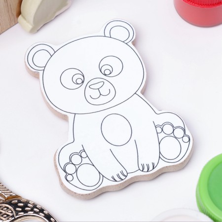 Magic coloring "Bear", reusable, 8x6.5 cm-1