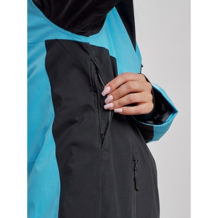 Ski jacket female, size 42, blue color-5