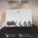 Earrings set 3 pairs of "tenderness" knot, color silver, d = 2
