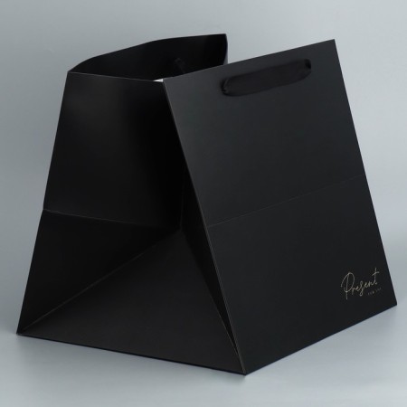 Square gift package, packaging, "Pressent", 30 x 30 x 30 cm-1