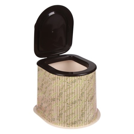 Country toilet, h = 36 cm, without a bottom, with holes for attaching to the floor, beige-2